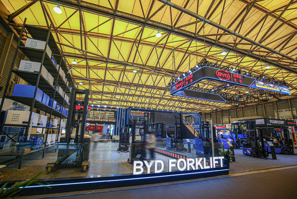 上海比亞迪物流展搭建項目